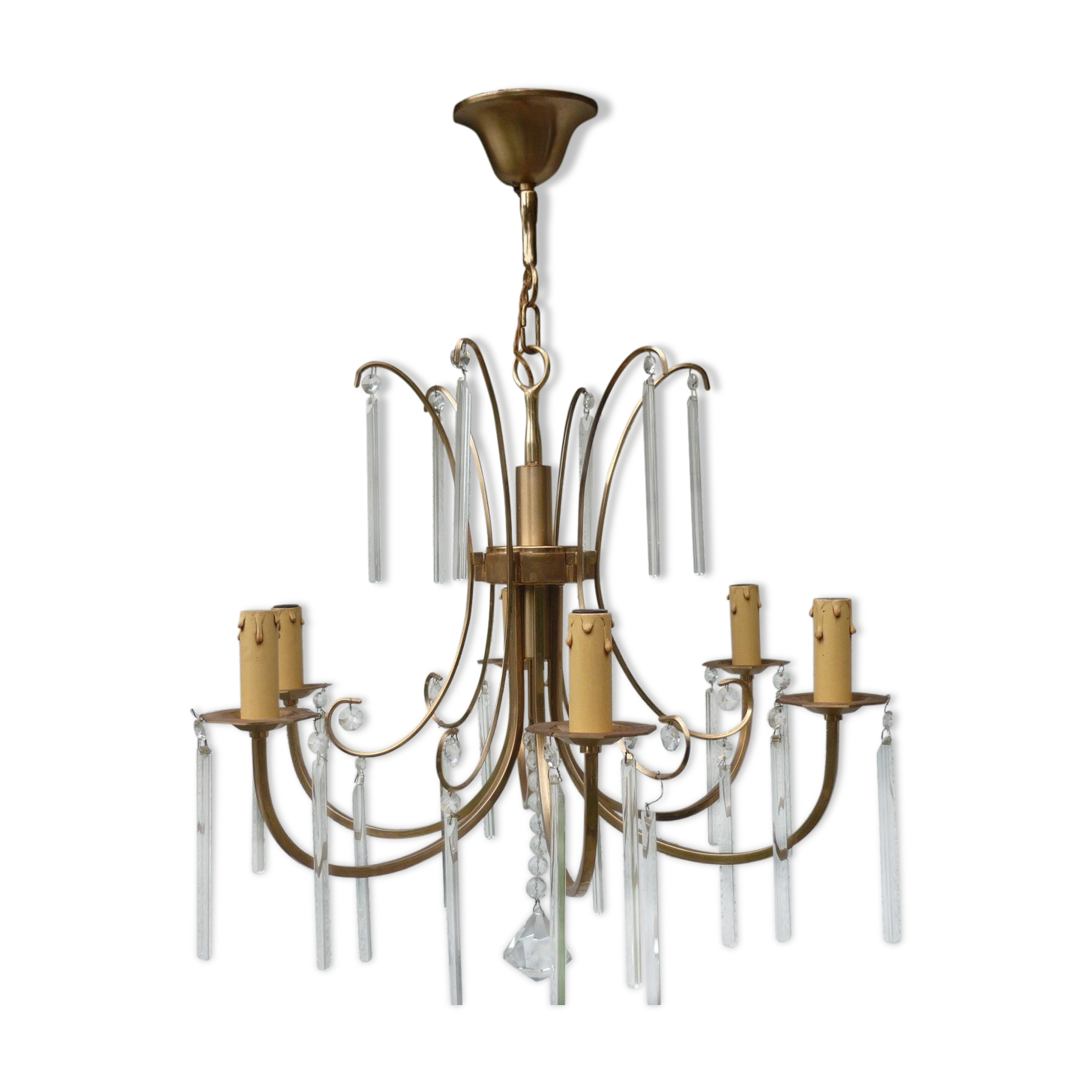 Modern gold metal chandeliers