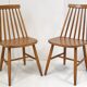 Suite de 4 chaises scandinaves vintage 1960