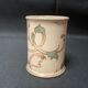 Vase rouleau faïence décor floral fin XIXème Gien