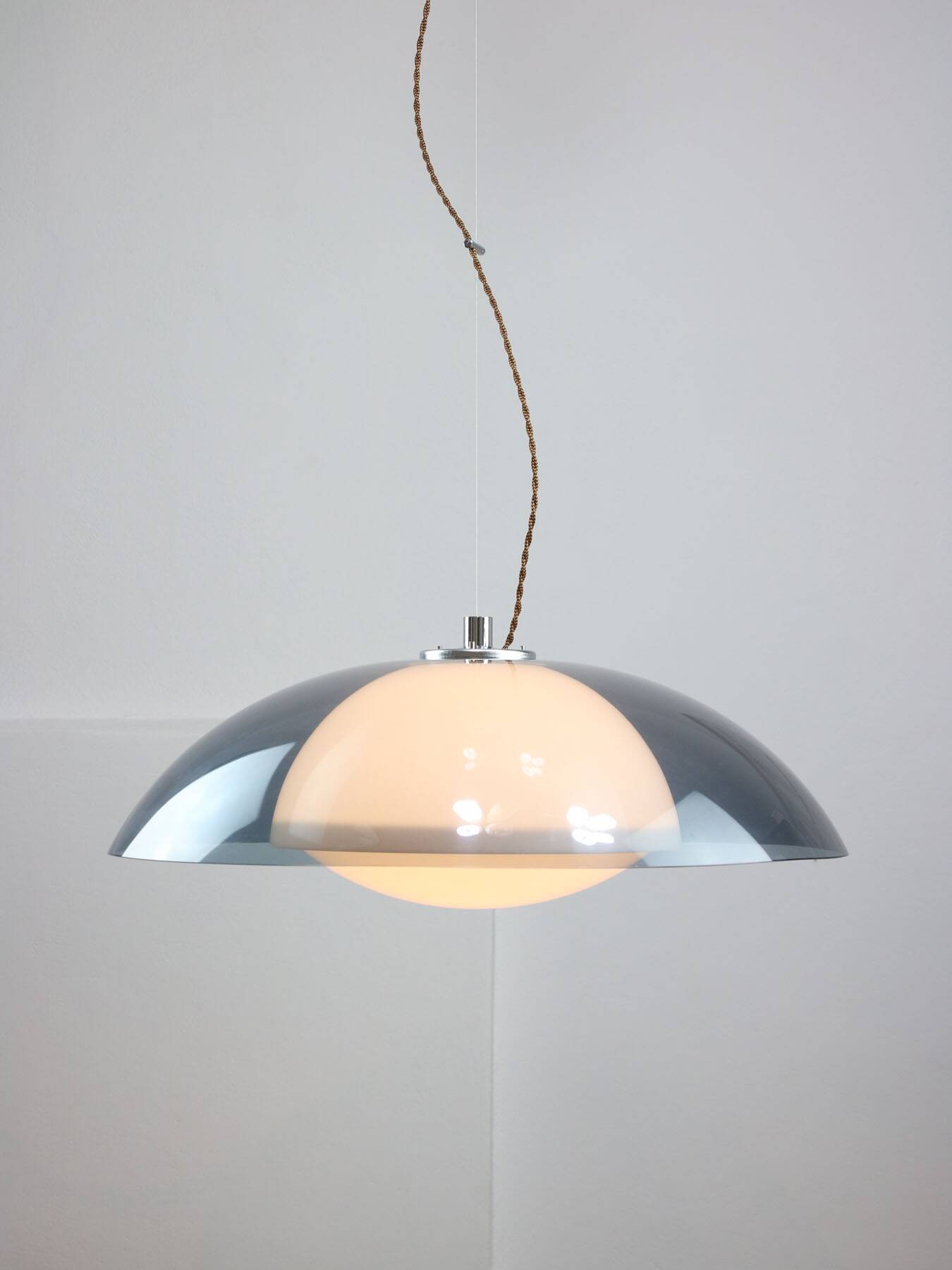 Vintage Blue Ufo Space Age Lamp from Guzzini, 1970s