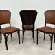 Set of 3 dining chairs by Gustav Siegel for J&J Kohn