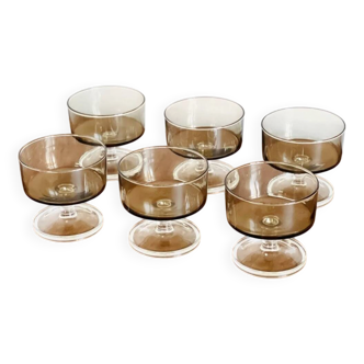 6 Luminarc cups from the 70s