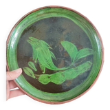Assiette terre cuite émaillée