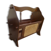Porte-revues avec cannage vintage