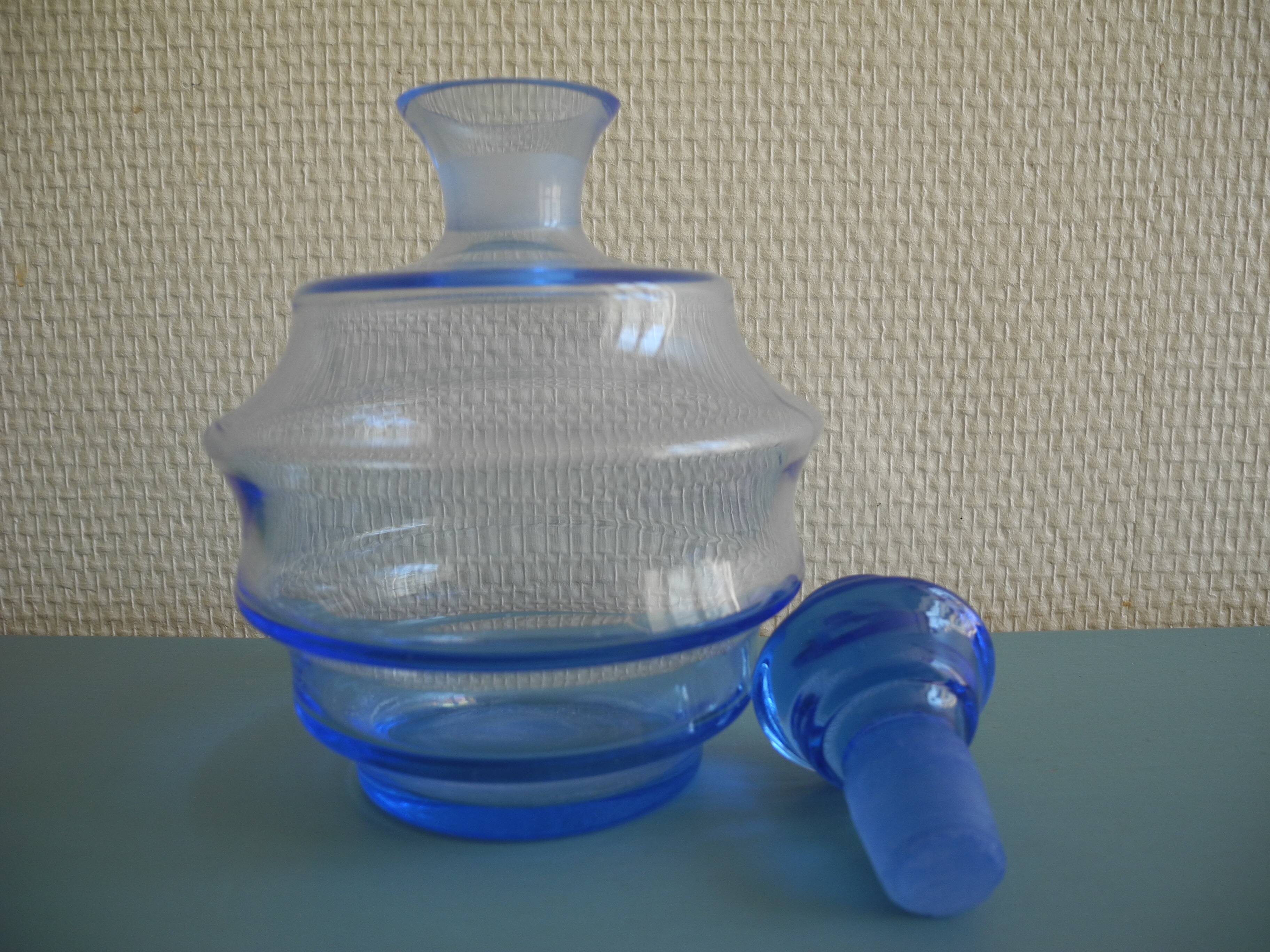 Liqueur service carafe crystal glasses bohemian crystal glasses