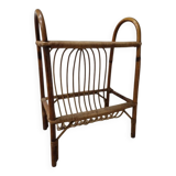 Rattan magazine rack