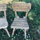 Paire de chaises de jardin enfant