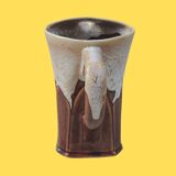 Vintage flamed stoneware pitcher