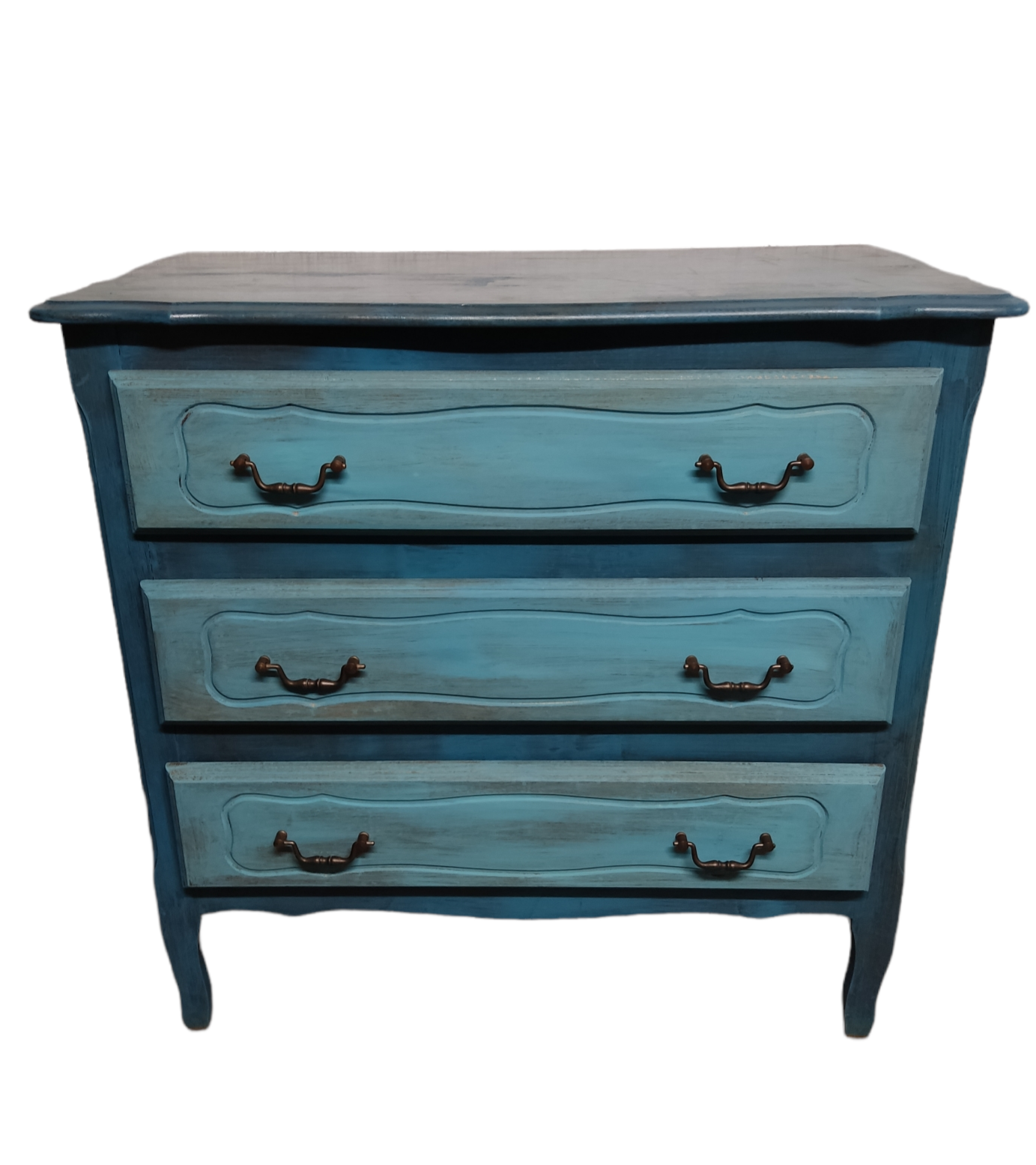 Commode cérusé bleu