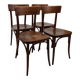 Set of 4 bistro chairs attributed to Thonet – Czechoslovakia