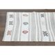 Vintage Turkish Hand-Knotted Wool Cotton White Runner Rug 70x242