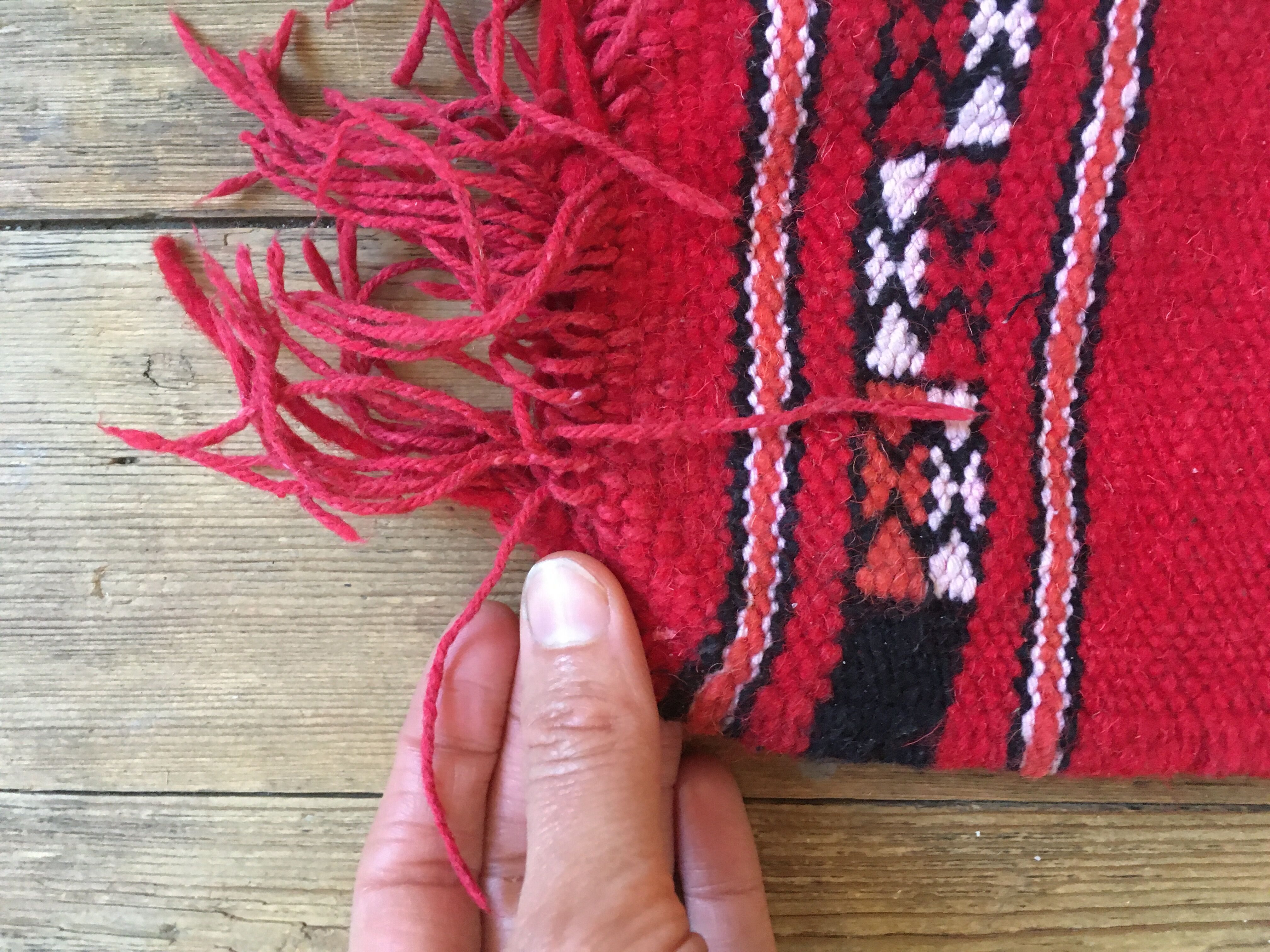 Vintage Berber carpet  120x50cm