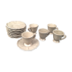 Batch of 5 coffee cups and mole patinated saucers Put in Home