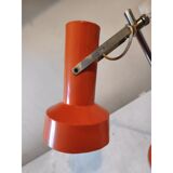 Vintage orange metal lamp