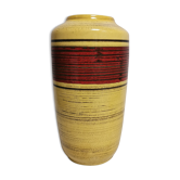 Vase West Germany keramik jaune et rouge
