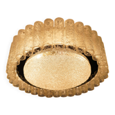 60's mid century doria ice glass light ceiling fixture with 32 glass tubes