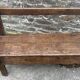 Banc de cheminée ancien en bois, fin XIXème s