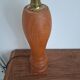 Turned wooden lamp