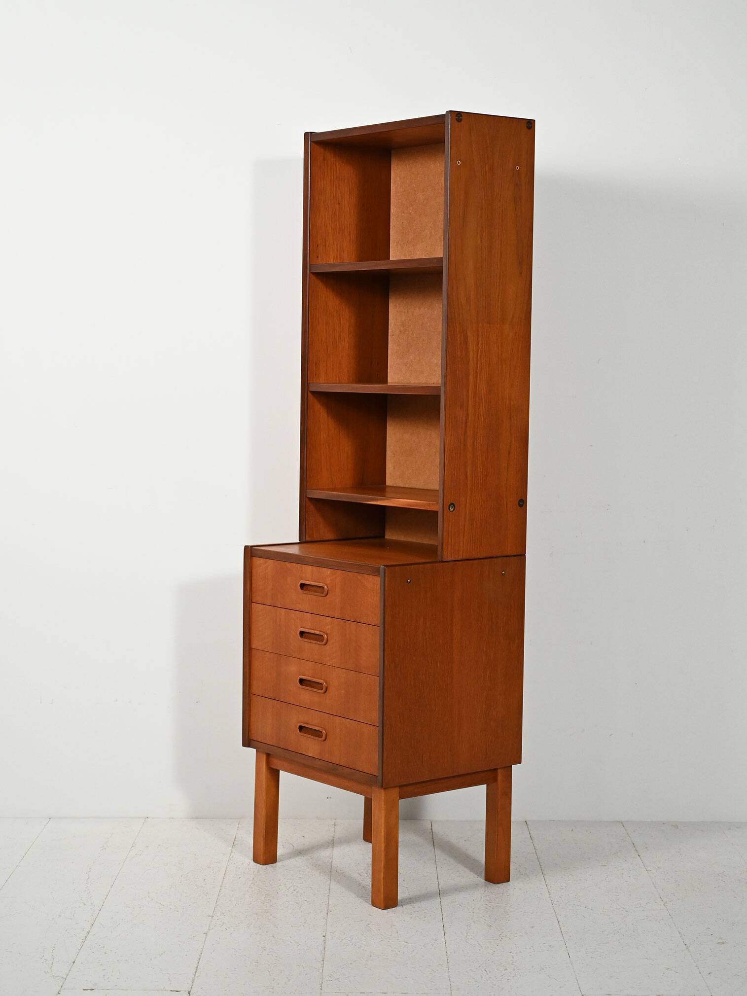 Small Scandinavian teak bookcase, 1960s