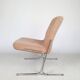 Chauffeuse vintage,  tissu et chrome