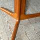 Vintage oval teak Scandinavian table with a central star base from Glostrup.