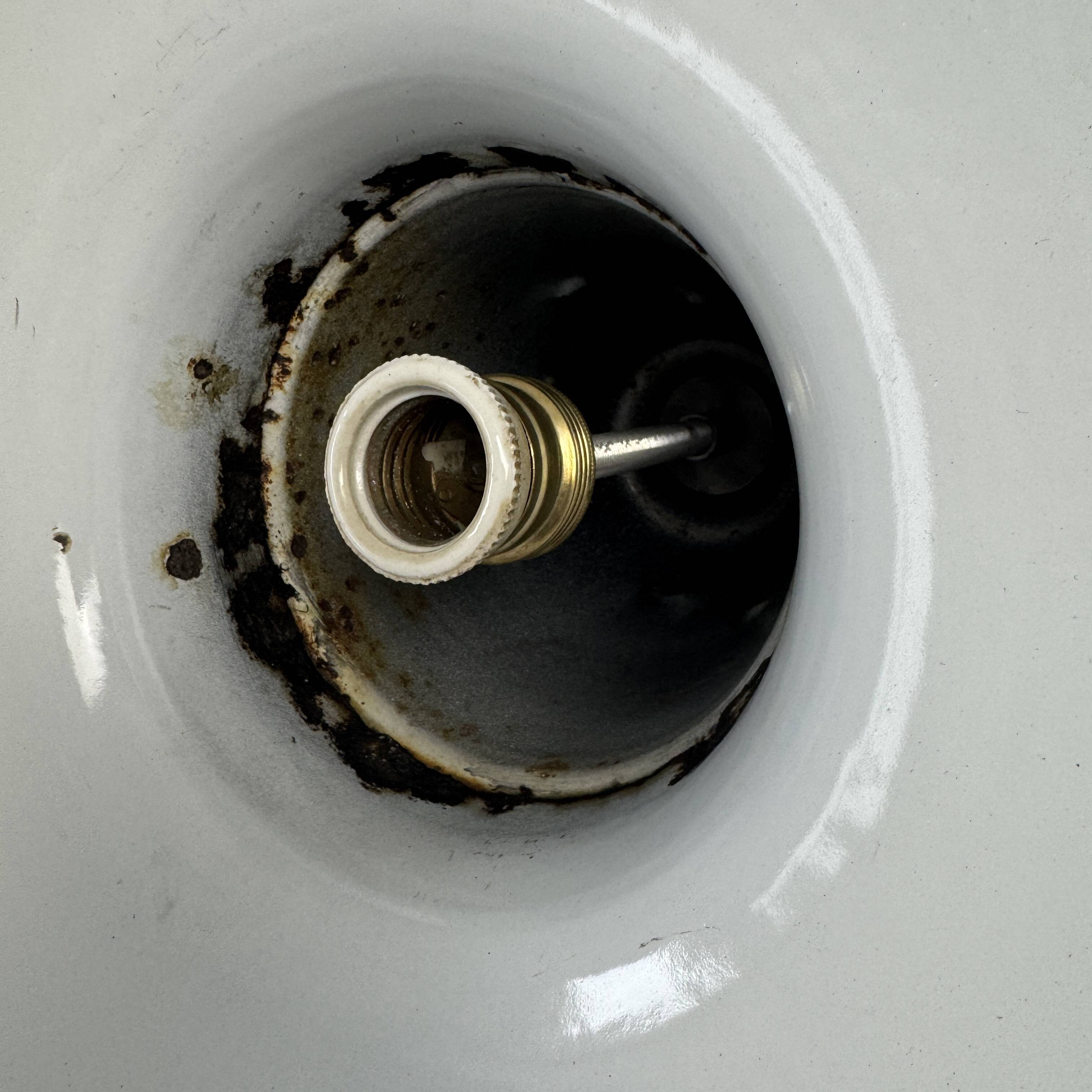 Old industrial pendant light 44 cm