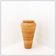 Vase de sol vintage boho en rotin dans le gout de Gabriella Crespi - H:70cm