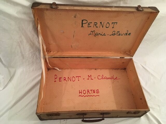 Old wood and cardboard suitcase