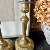 Pair of bronze candlesticks