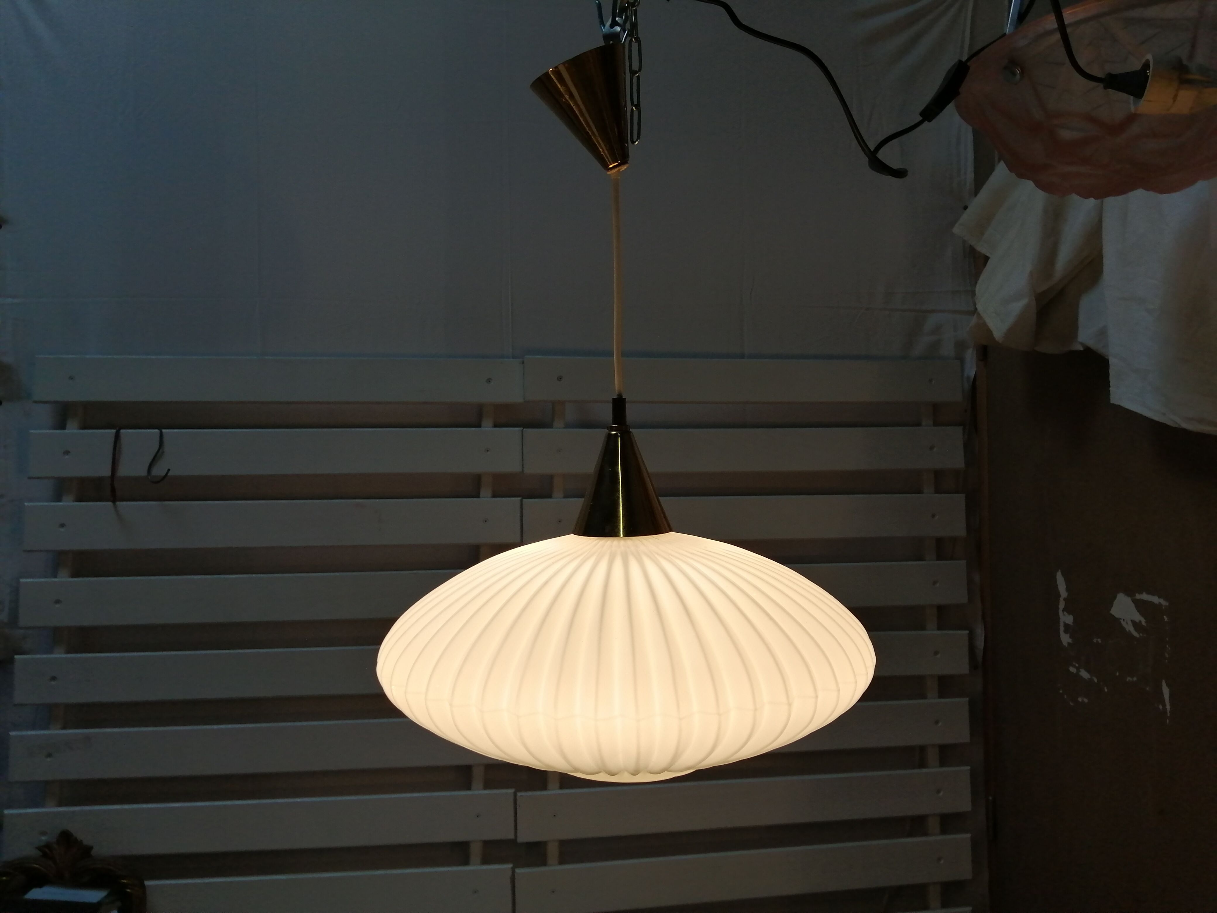 Novo style suspension in opaline - 60s.