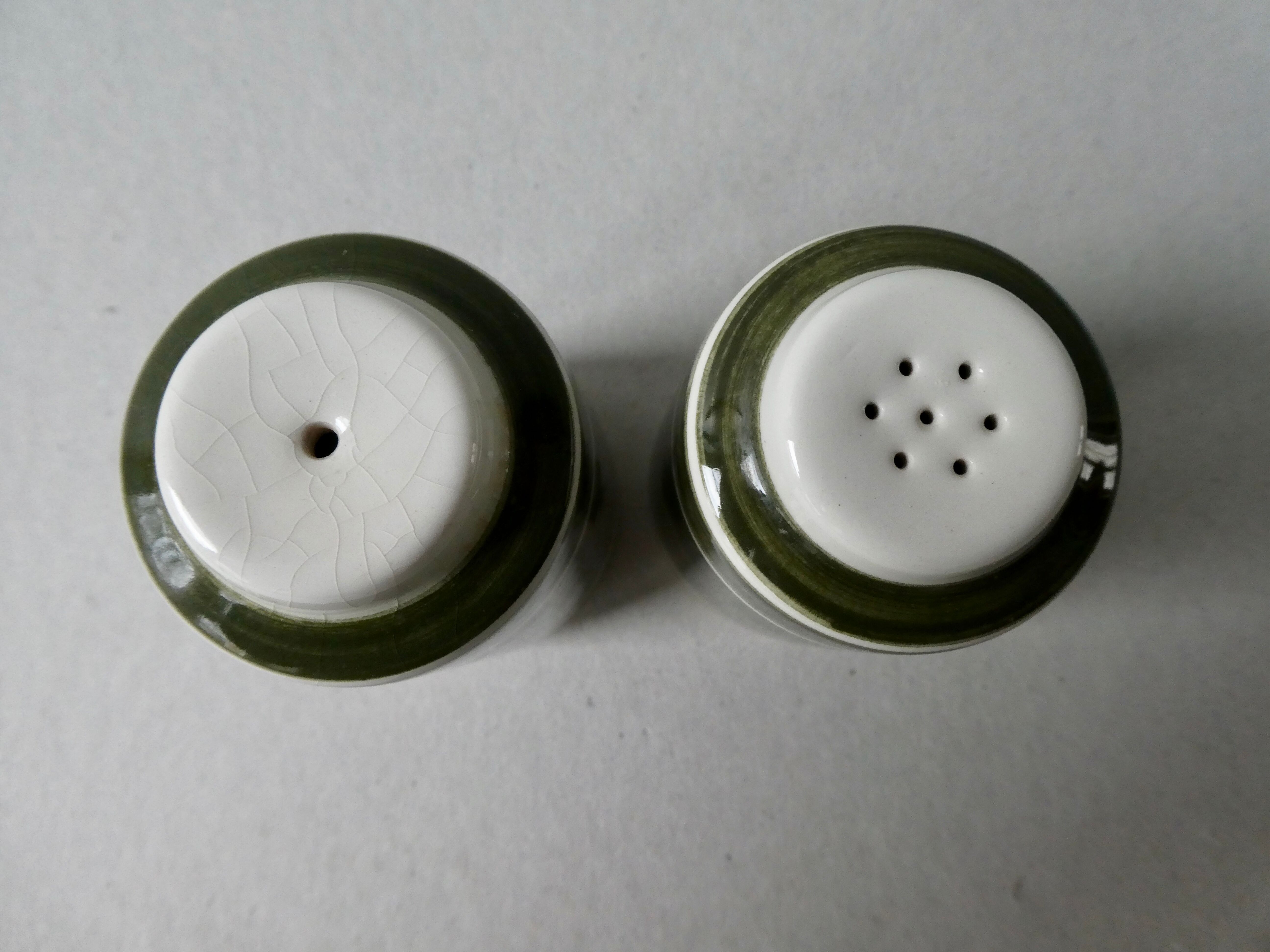 Scandinavian-style ceramic salt and pepper shaker
