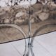 Chrome and smoked glass dining table in the style of Gastone Rinaldi, 1970.