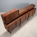 Vintage sideboard in exotic wood, Italian design, 1960s, original