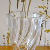 Twisted glass vase