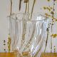 Twisted glass vase