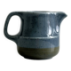 Blue and beige ceramic milk jug