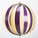 Purple white moon lamp