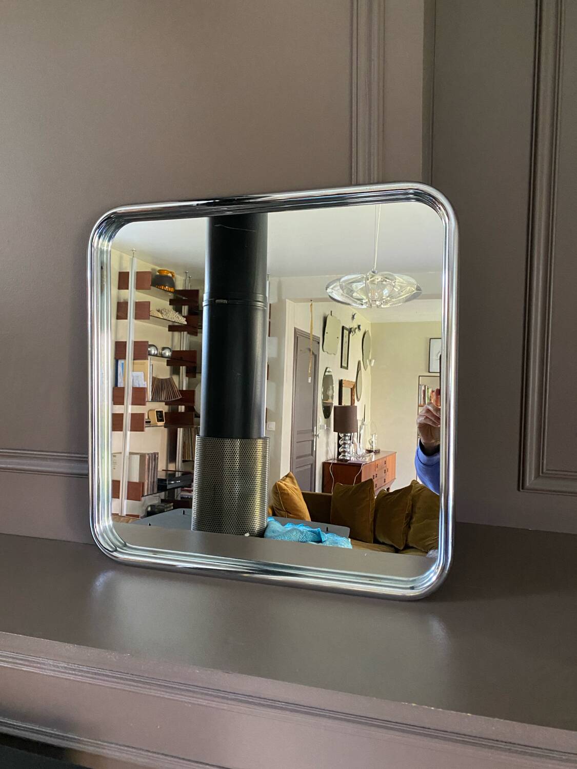 Vintage tubular mirror