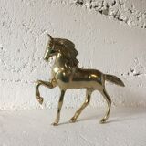 Vintage brass horse sculpture