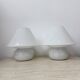 Limburg Glashütte glass table lamp mushroom , 1970’s