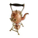 Ancient copper and brass travel teapot 20th