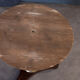 Mahogany pedestal table was central foot tripod gray marble of Sainte Anne nineteenth