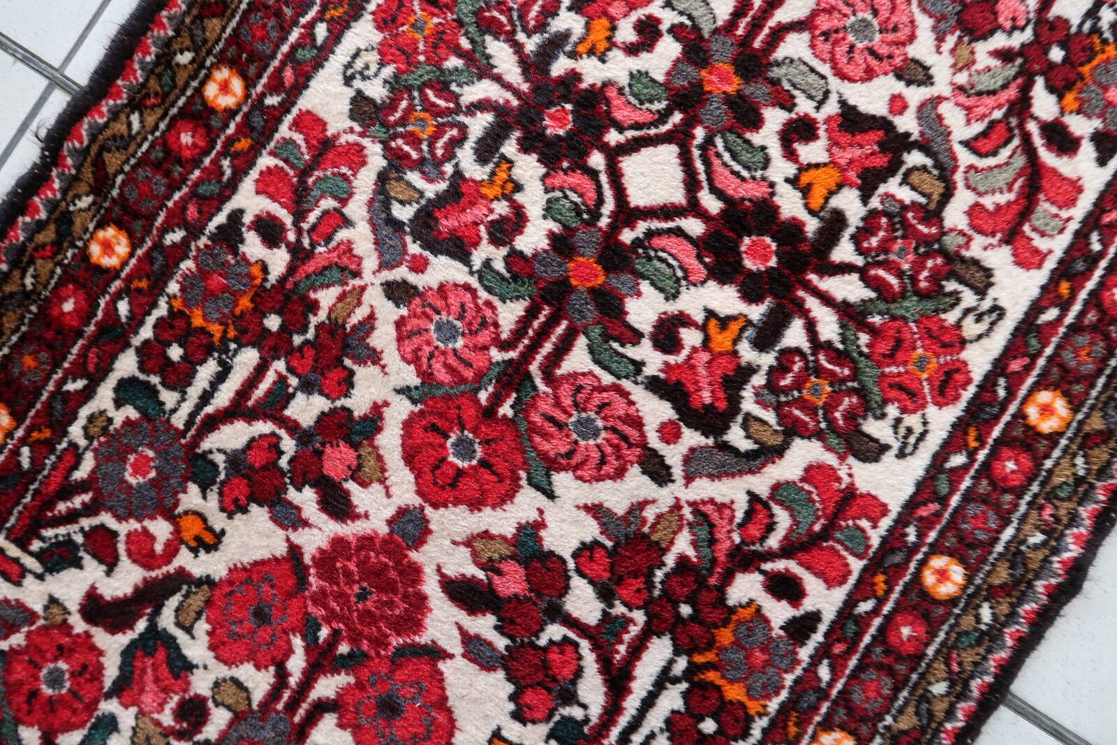 Tapis Ancien Fait Main Malayer du Moyen-Orient – 87 x 270 cm - 1C1006