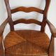Children's armchair in solid wood with its mulched seat
