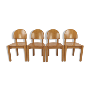 ensemble de 4 chaises - 1980