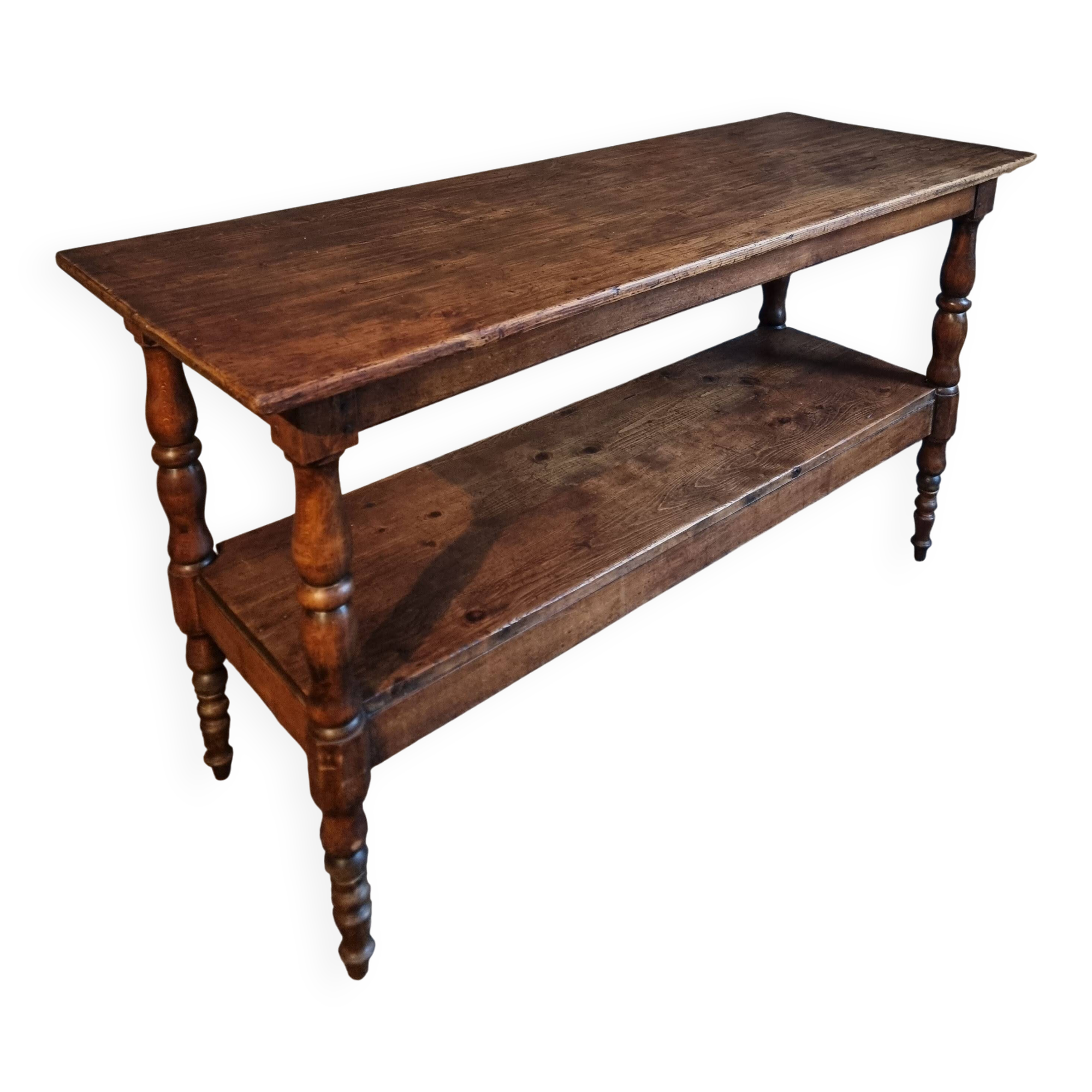 Console / service table or kitchen island French antique, 1880–1920