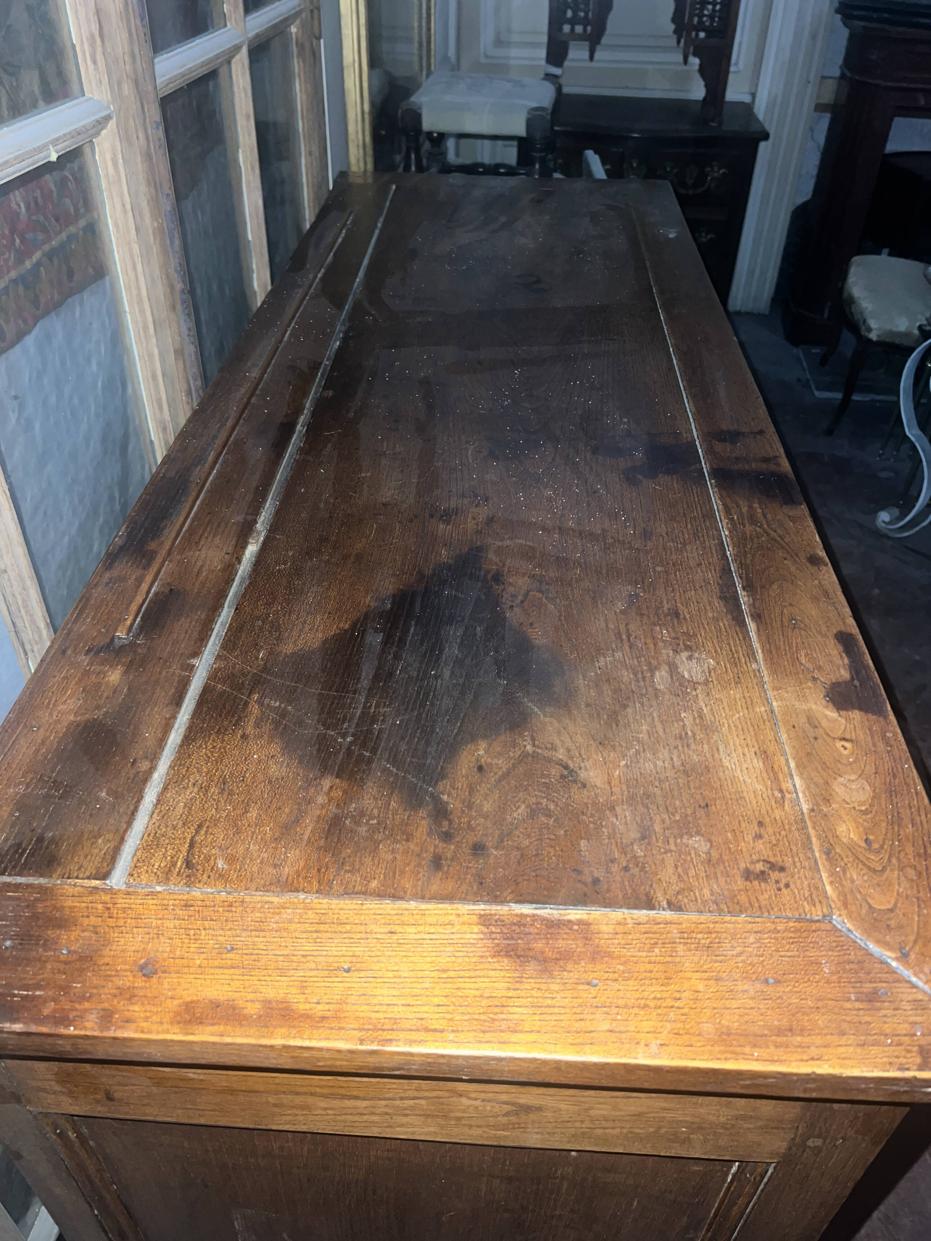 Parisian buffet in solid ash from the 19th century