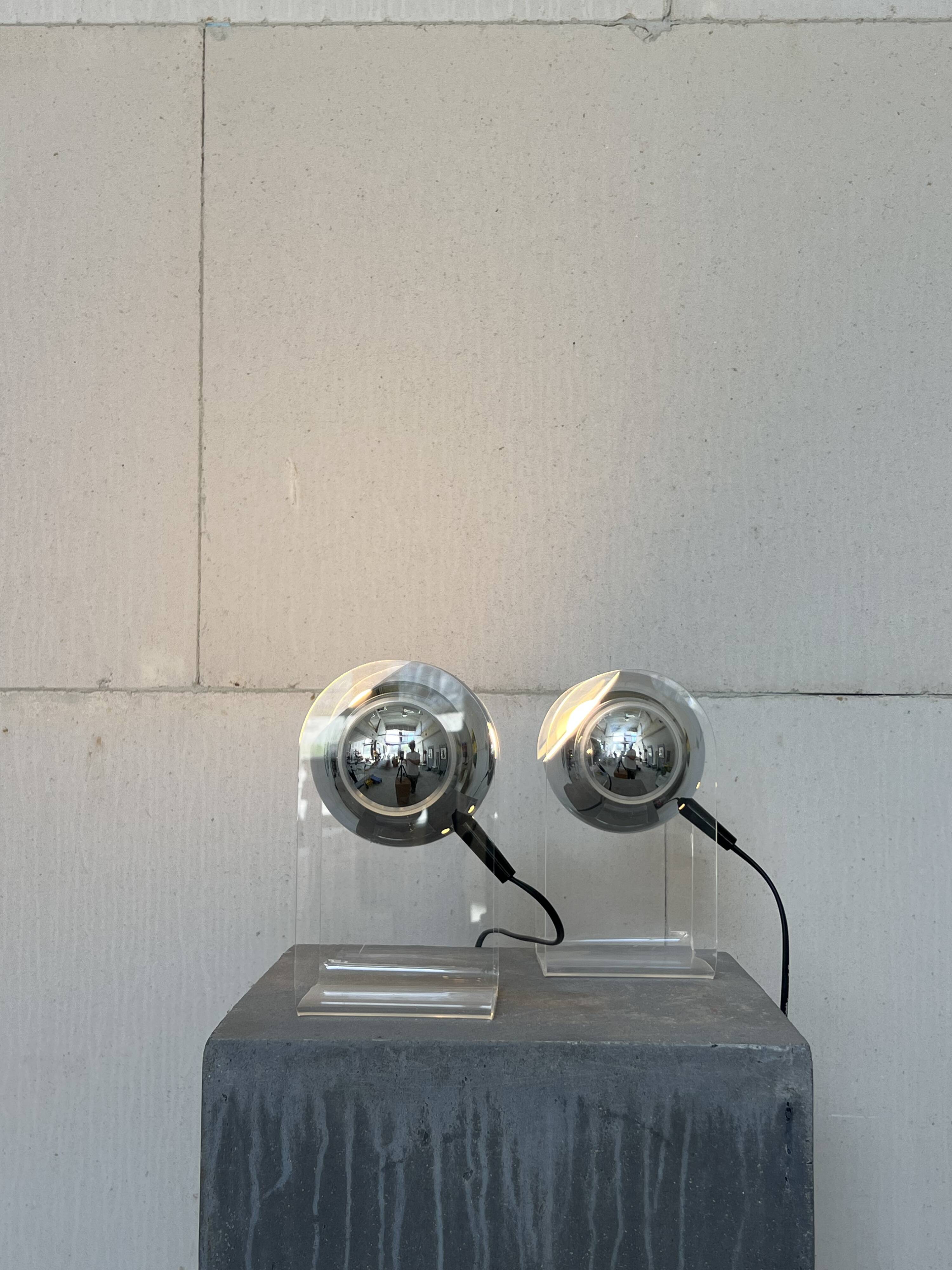 Set of 'Sensorette' table lamps by Insta elektro Germany