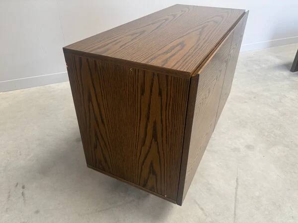 Wenge wood wall unit / sideboard 1960s
