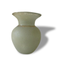 Vase glass Granita, and clear glass, white/grey Pearl, vintage 1950.